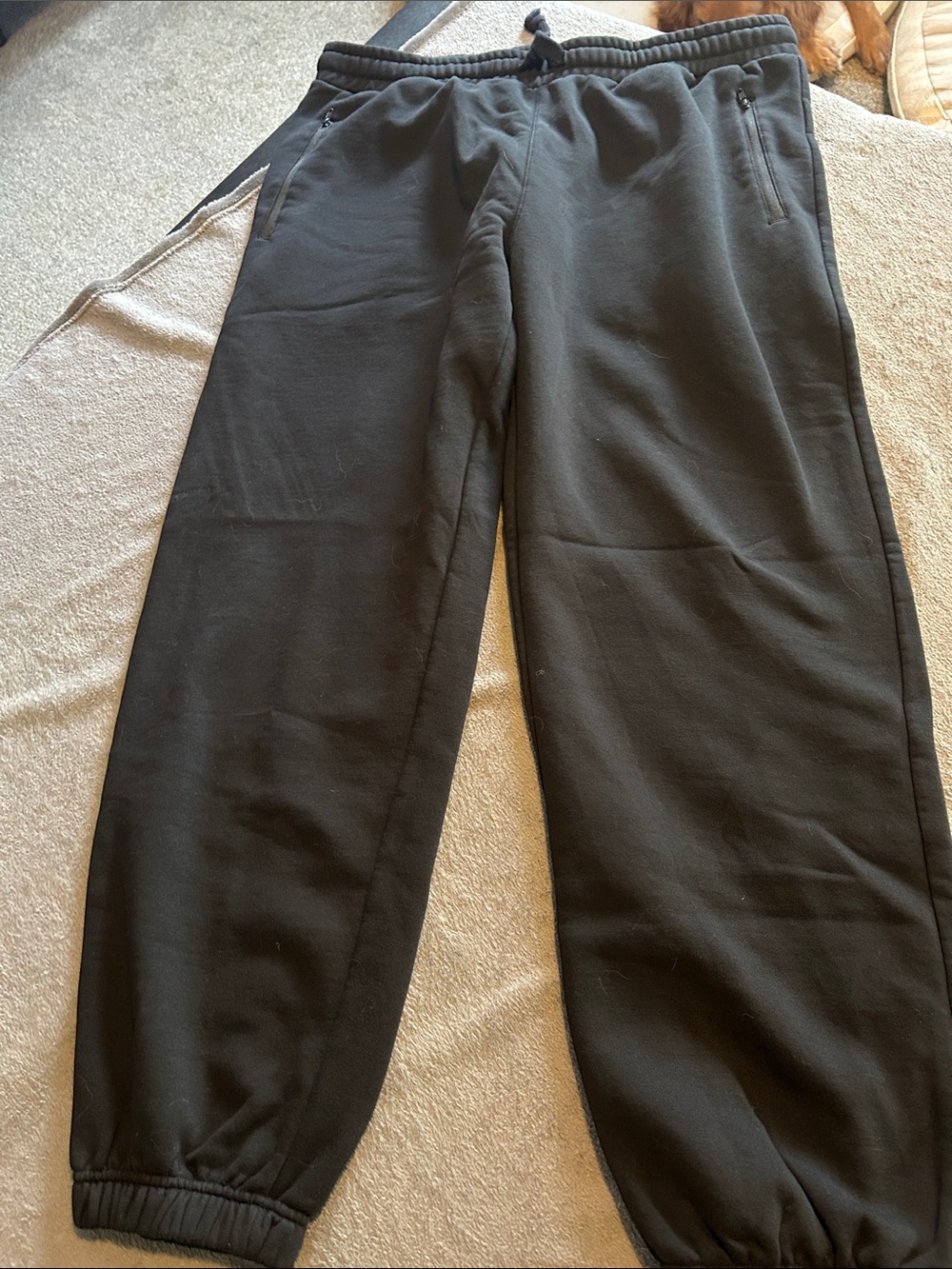 Black Cozy Drawstring Joggers